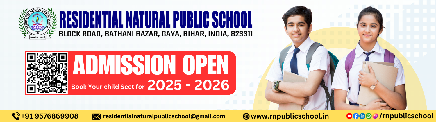 Residential Natural Public School - Bathani Bazar, Gaya - School banner